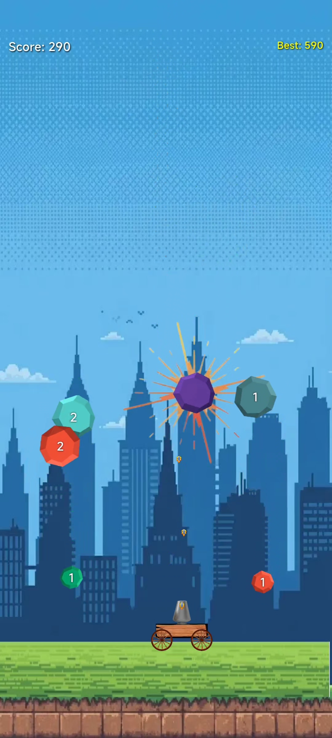 High-Power Cannon Blast
